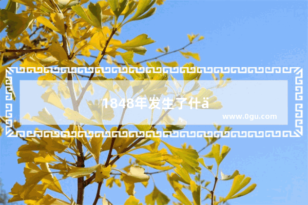 1848年发生了什么事