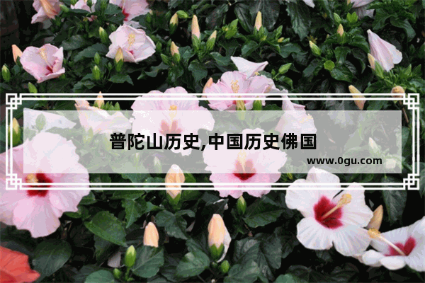 普陀山历史,中国历史佛国
