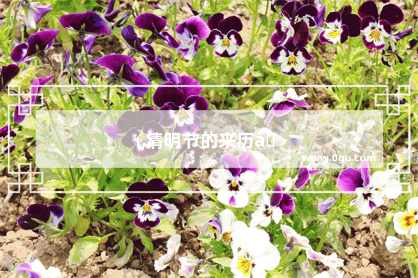 清明节的来历及习俗