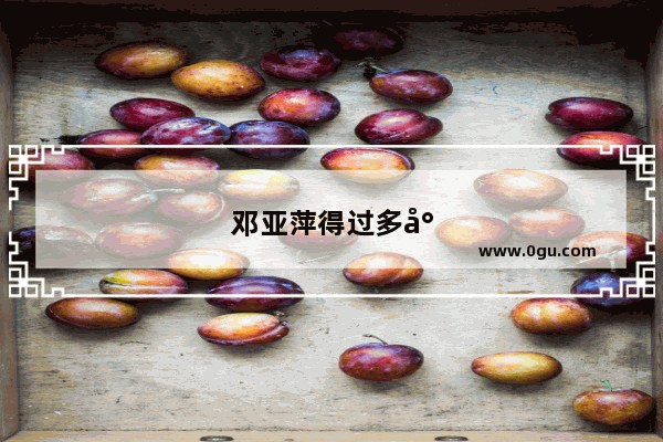 邓亚萍得过多少奥运金牌