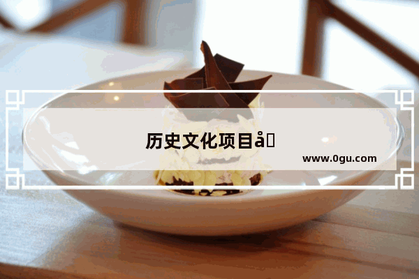 历史文化项目名称