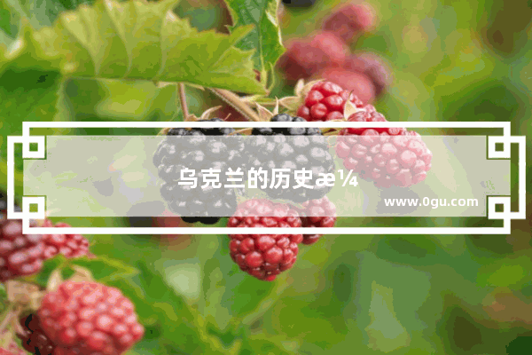 乌克兰的历史演变进程