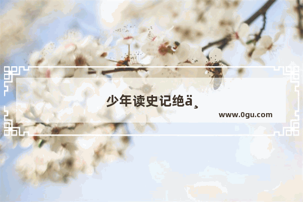 少年读史记绝世英才的风范有多少个故事