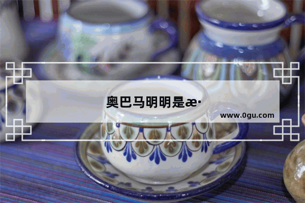 奥巴马明明是混血人 为什么有些人偏偏说他是黑人呢