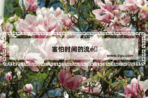 害怕时间的流逝句子