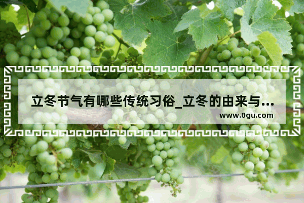 立冬节气有哪些传统习俗_立冬的由来与习俗 立冬节气有哪些习俗