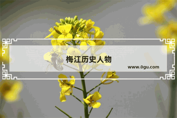 梅江历史人物