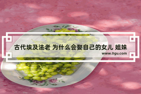 古代埃及法老 为什么会娶自己的女儿 姐妹当老婆,埃及历史故事解说