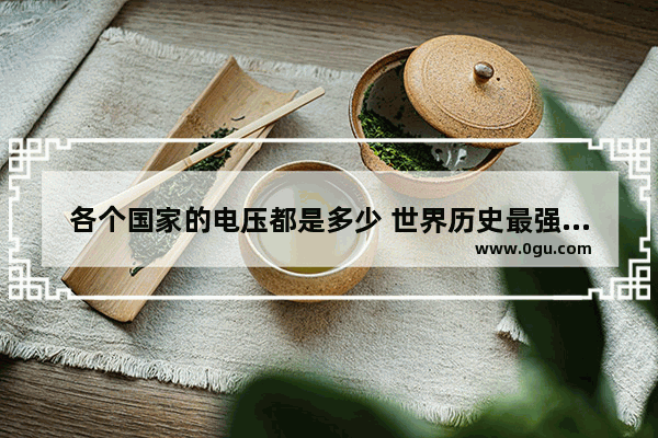 各个国家的电压都是多少 世界历史最强国家排位榜