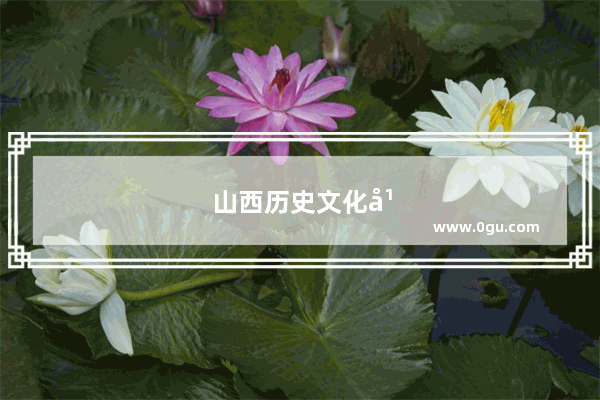 山西历史文化广告设计