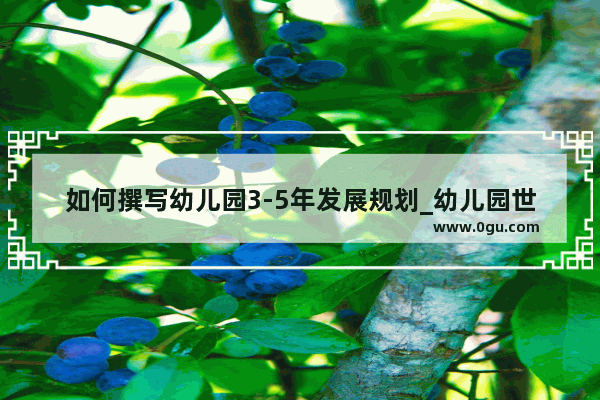 如何撰写幼儿园3-5年发展规划_幼儿园世界历史活动目标