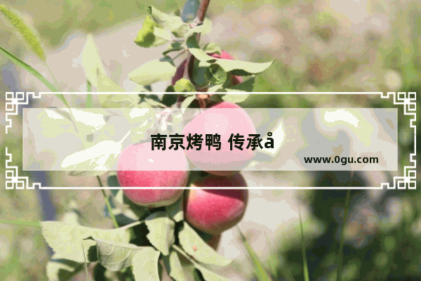 南京烤鸭 传承千年的美味