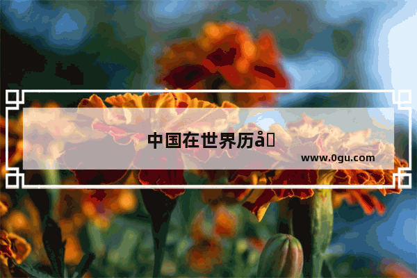 中国在世界历史中的重要性