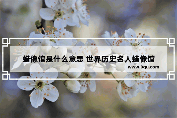 蜡像馆是什么意思 世界历史名人蜡像馆
