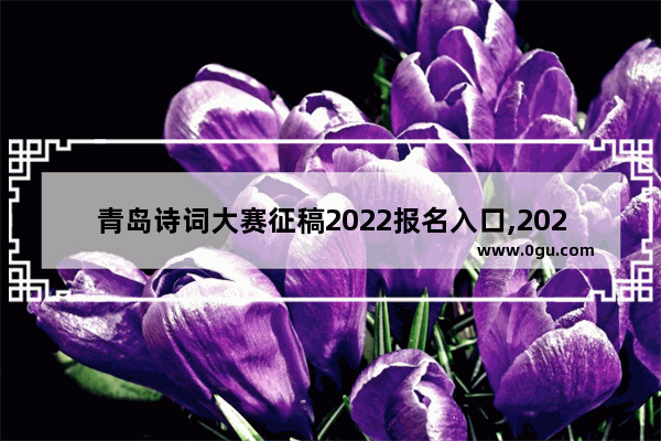 青岛诗词大赛征稿2022报名入口,2022历史故事征稿