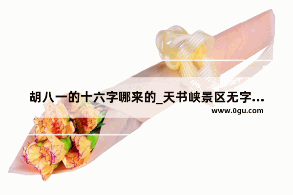 胡八一的十六字哪来的_天书峡景区无字天书是谁题写的