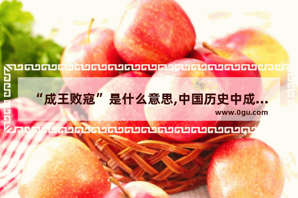 “成王败寇”是什么意思,中国历史中成王败寇