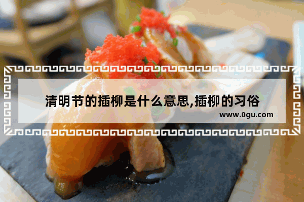 清明节的插柳是什么意思,插柳的习俗