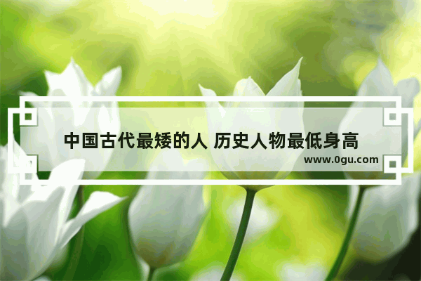 中国古代最矮的人 历史人物最低身高