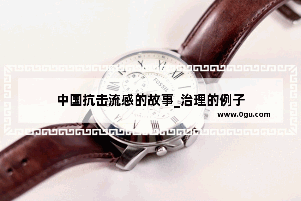 中国抗击流感的故事_治理的例子