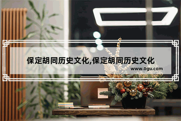 保定胡同历史文化,保定胡同历史文化