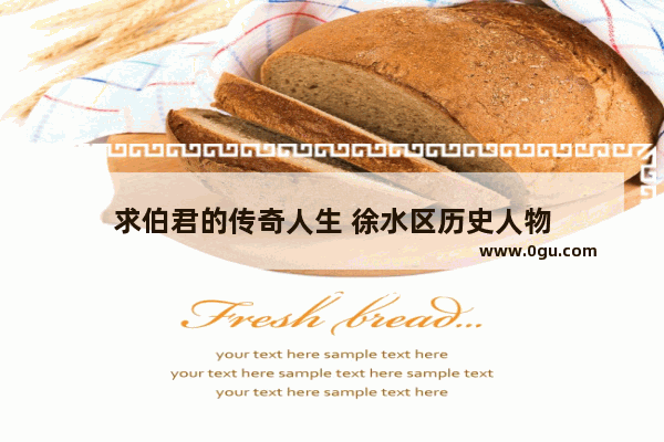求伯君的传奇人生 徐水区历史人物