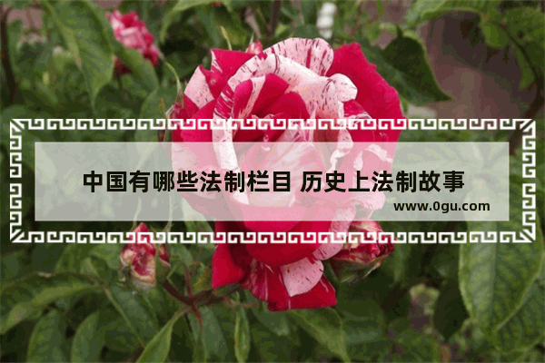 中国有哪些法制栏目 历史上法制故事
