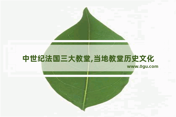 中世纪法国三大教堂,当地教堂历史文化