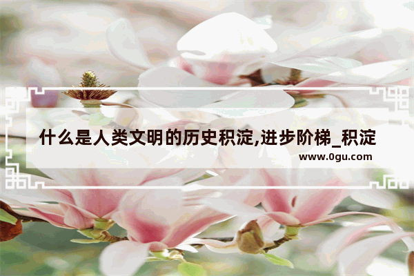 什么是人类文明的历史积淀,进步阶梯_积淀和沉淀的区别