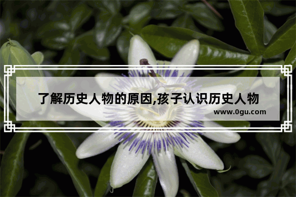 了解历史人物的原因,孩子认识历史人物