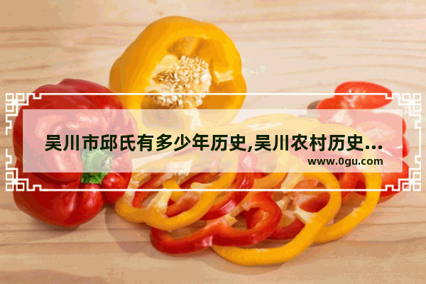 吴川市邱氏有多少年历史,吴川农村历史文化