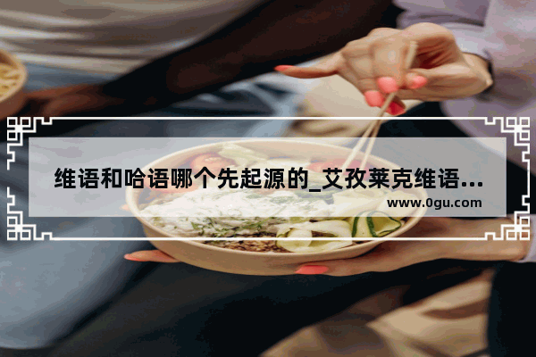 维语和哈语哪个先起源的_艾孜莱克维语是什么意思