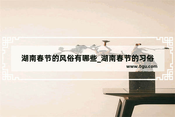 湖南春节的风俗有哪些_湖南春节的习俗