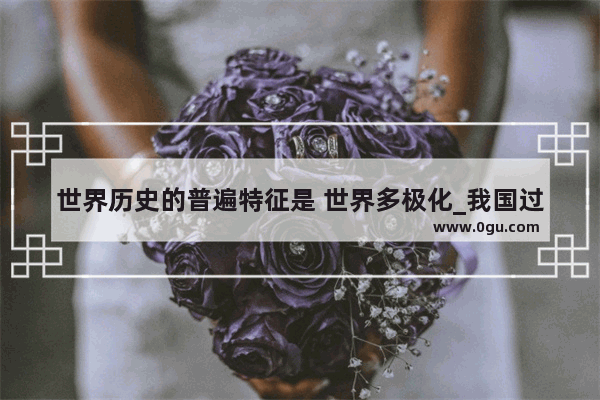 世界历史的普遍特征是 世界多极化_我国过渡期指的是什么