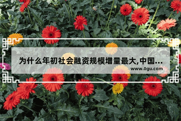 为什么年初社会融资规模增量最大,中国历史融资增量