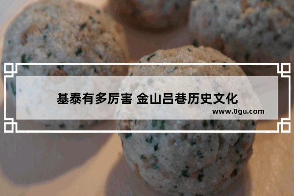 基泰有多厉害 金山吕巷历史文化