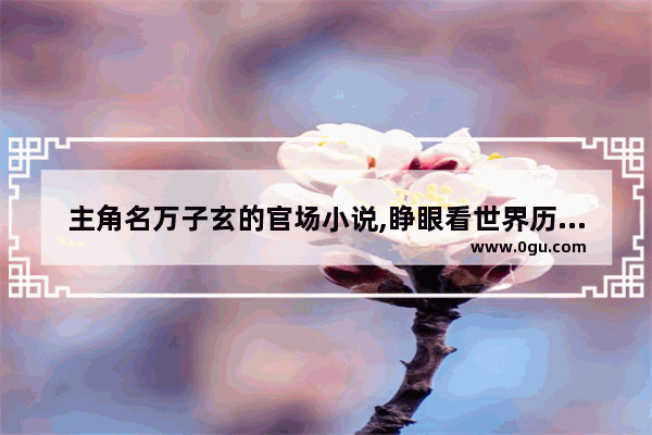 主角名万子玄的官场小说,睁眼看世界历史事件小说