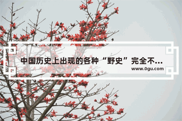 中国历史上出现的各种“野史”完全不可信吗_有哪些有趣的历史野史
