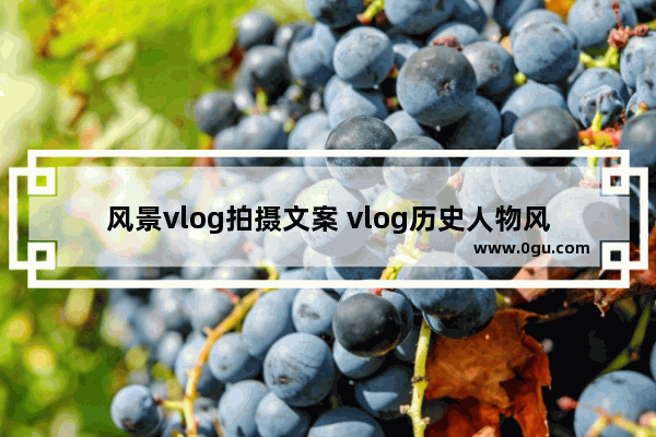风景vlog拍摄文案 vlog历史人物风景
