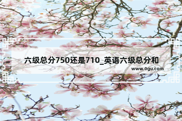 六级总分750还是710_英语六级总分和及格分分别是多少