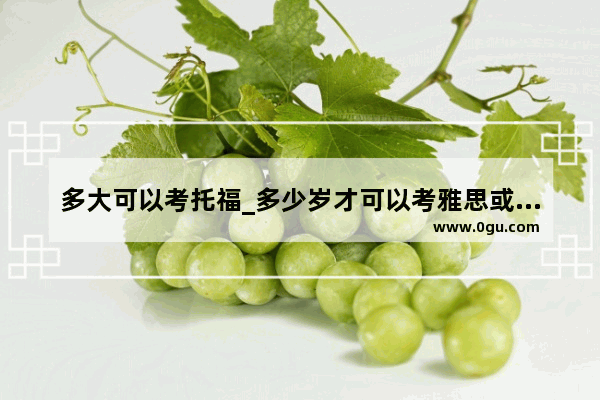 多大可以考托福_多少岁才可以考雅思或者托福