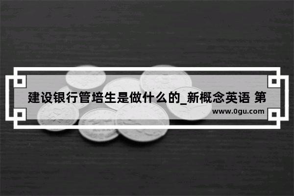 建设银行管培生是做什么的_新概念英语 第几册相当于英语四级啊