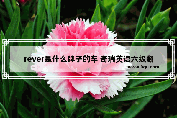 rever是什么牌子的车 奇瑞英语六级翻译