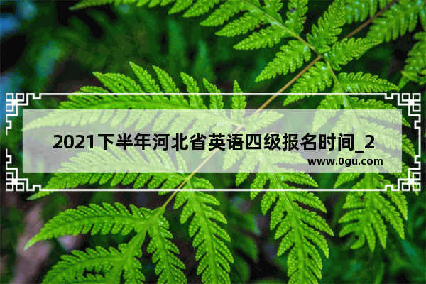 2021下半年河北省英语四级报名时间_2022年下半年河北英语四级考试会延期吗