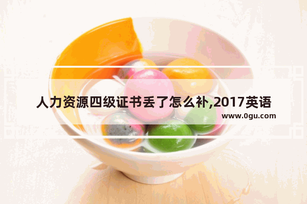 人力资源四级证书丢了怎么补,2017英语四级资源