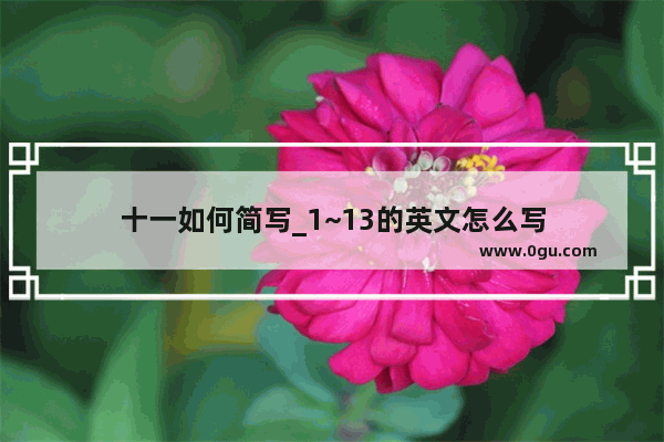 十一如何简写_1~13的英文怎么写