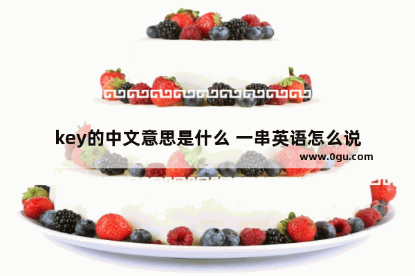 key的中文意思是什么 一串英语怎么说