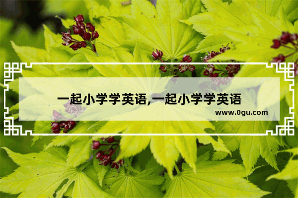 一起小学学英语,一起小学学英语