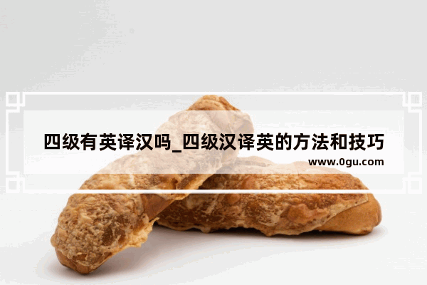 四级有英译汉吗_四级汉译英的方法和技巧