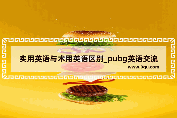 实用英语与术用英语区别_pubg英语交流常用术语